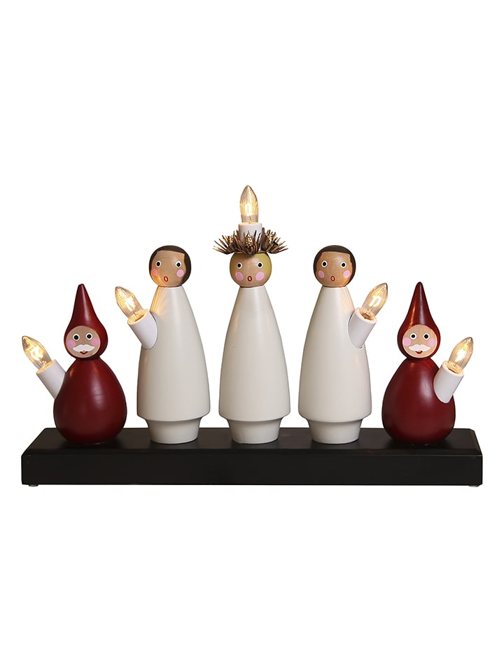 STAR Trading Lampa dekoracyjna "Luciakör" w kolorze czarno-białym - 33 x 22 x 7 cm rozmiar: onesize