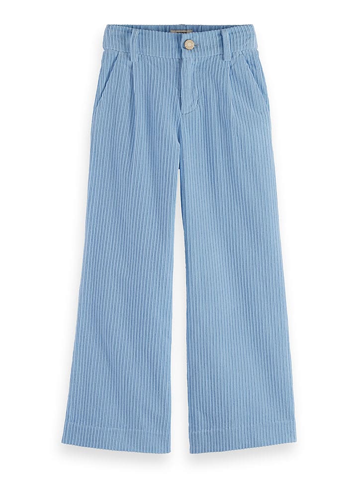 Scotch & Soda Spodnie sztruksowe w kolorze błękitnym rozmiar: 140