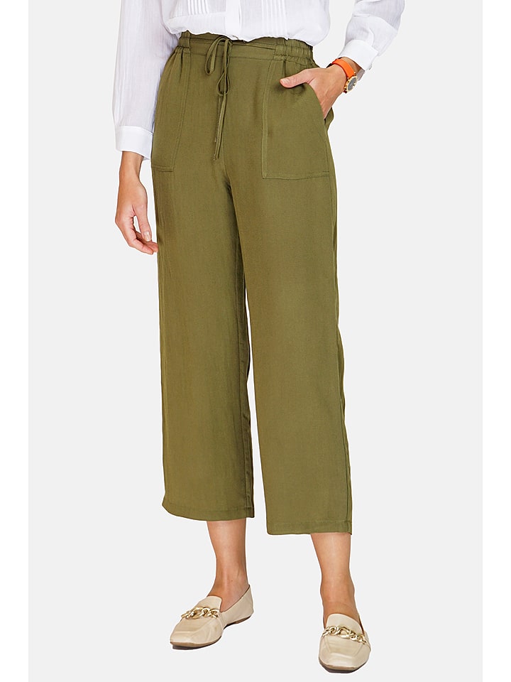 Le Jardin du Lin Spodnie w kolorze khaki rozmiar: 34