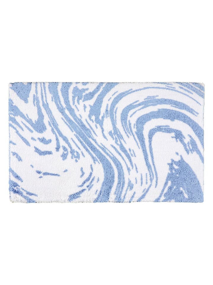 Egeria Dywanik łazienkowy "Marble" w kolorze niebiesko-białym rozmiar: 70x120 cm