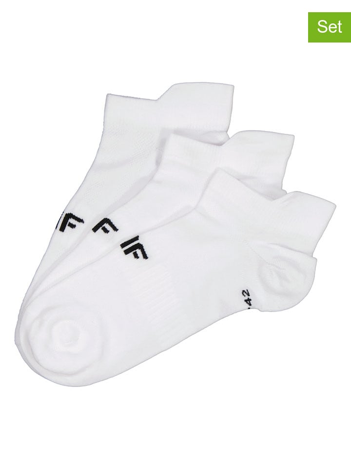 4F Skarpety (3 pary) w kolorze białym rozmiar: 39-42