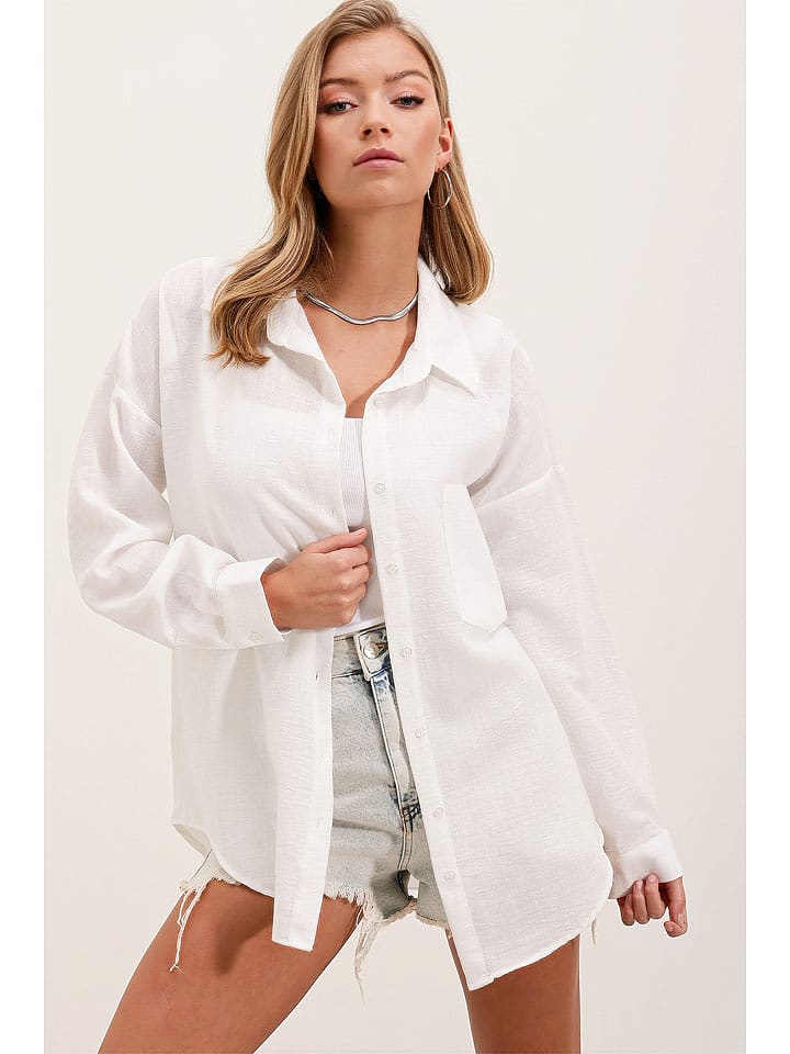 Bigdart Bluzka w kolorze białym rozmiar: 42