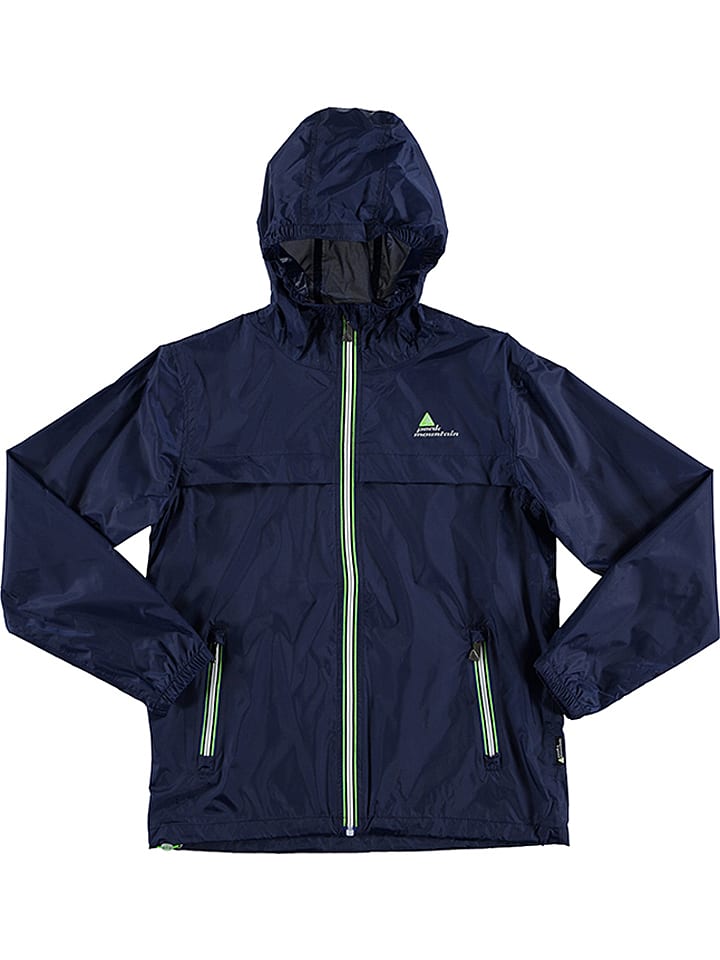Peak Mountain Kurtka przeciwdeszczowa w kolorze granatowym rozmiar: 176