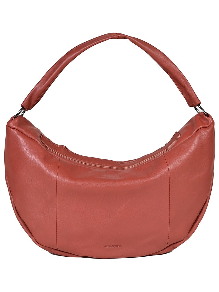 FREDs BRUDER Skórzany shopper bag w kolorze czerwonym - 50 x 28 x 10 cm rozmiar: onesize