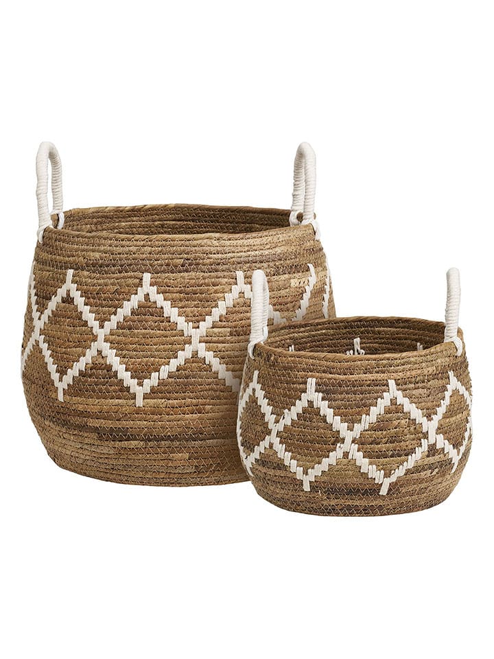 House Nordic Kosze (2 szt.) "Altea" w kolorze brązowym rozmiar: onesize