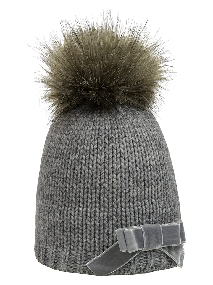 Döll Dzianinowa czapka w kolorze szarym rozmiar: 55 cm