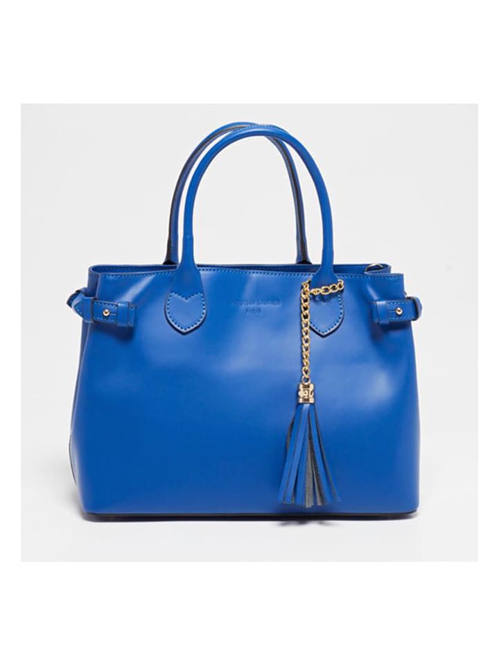 Christian Laurier Skórzana torebka "Anita" w kolorze niebieskim - 32,5 x 23 x 15,5 cm rozmiar: onesize