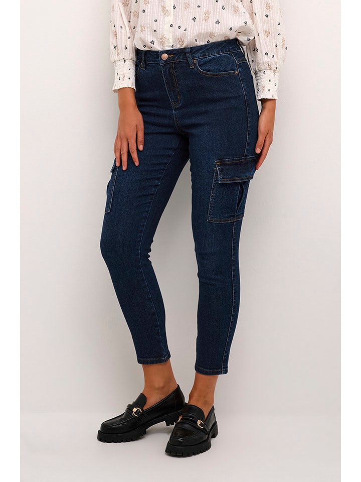 Kaffe Dżinsy - Slim fit - w kolorze granatowym rozmiar: 34