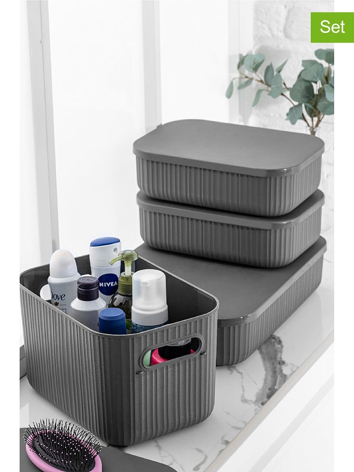 Violeta Home Organizery (4 szt.) w kolorze szarym rozmiar: onesize