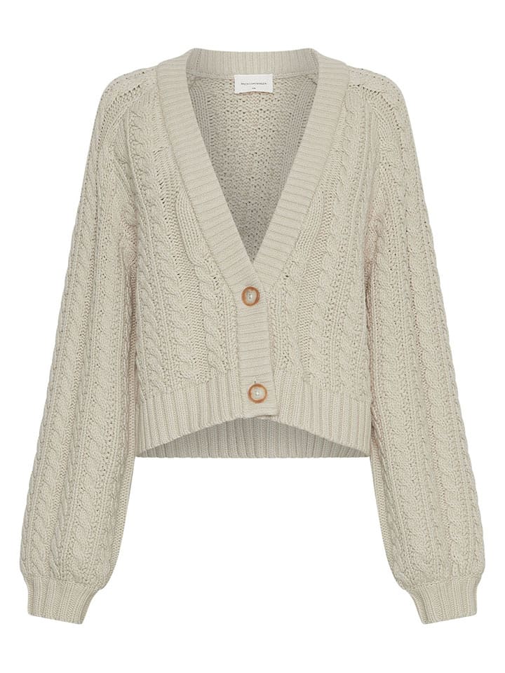 MOSS COPENHAGEN Kardigan "Keisha" w kolorze kremowym rozmiar: M/L