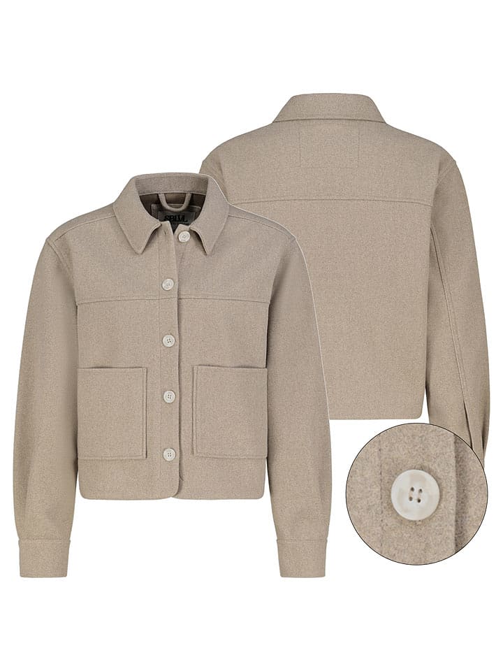 Sublevel Kurtka koszulowa w kolorze beżowym rozmiar: S