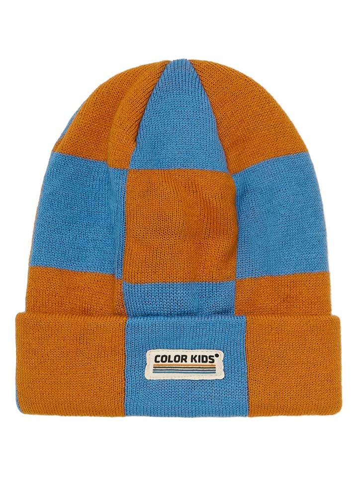 Color Kids Czapka w kolorze niebiesko-jasnobrązowym rozmiar: 54 cm
