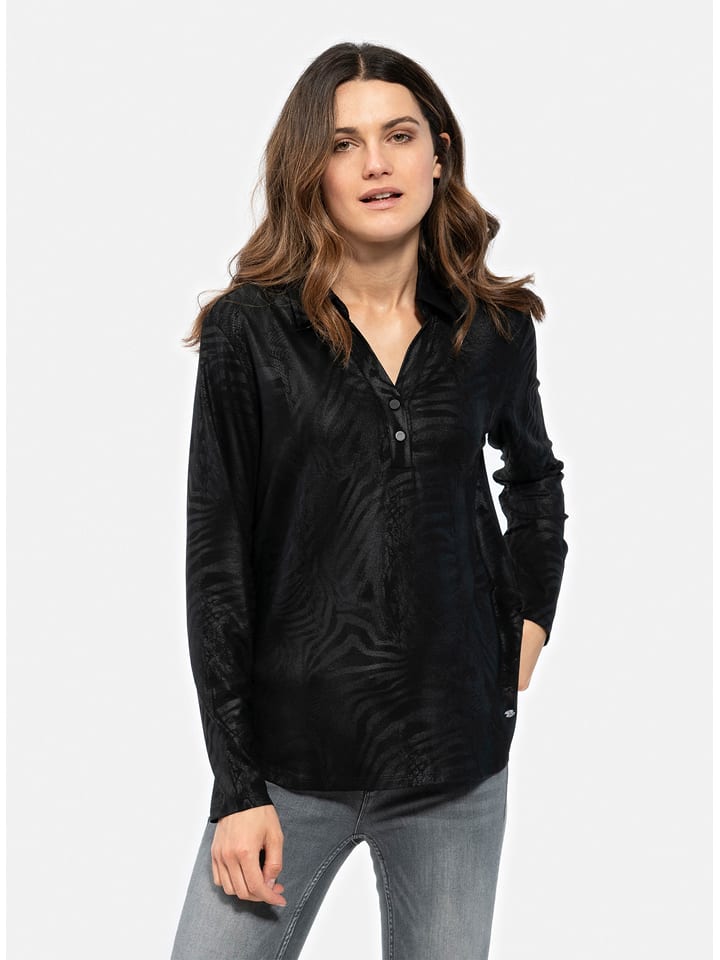 KEY LARGO Bluzka "Python" w kolorze czarnym rozmiar: L