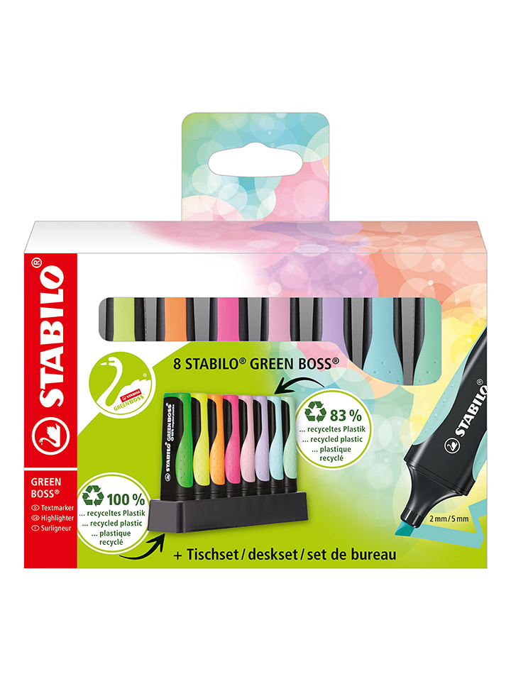 STABILO Zakreślacze (8 szt.) "STABILO Green Boss" rozmiar: onesize