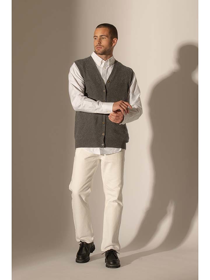 Perfect Cashmere Kaszmirowa kamizelka "Arthur" w kolorze szarym rozmiar: M