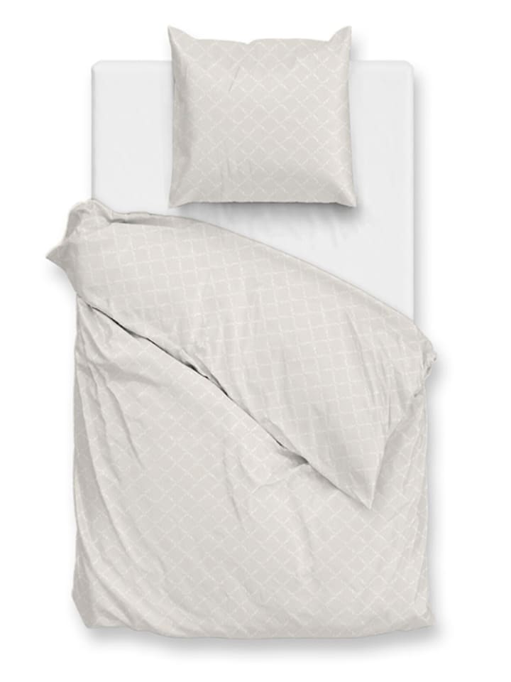 Zo!Home Komplet pościeli "Satinado" w kolorze kremowym z mako-satyny rozmiar: 260x220 cm