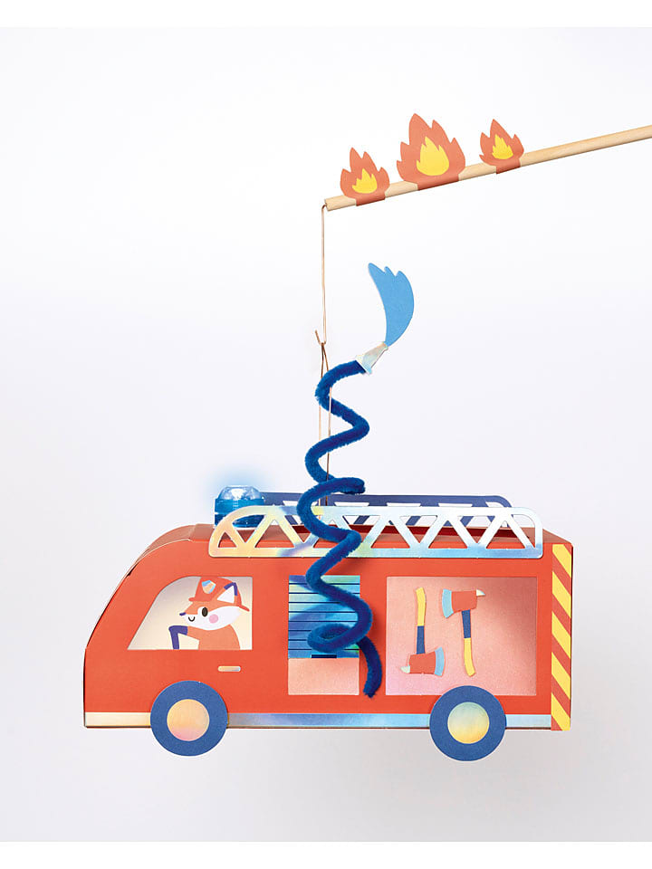 folia PAPER Zestaw w kolorze czerwonym do wykonania lampionu - 5+ rozmiar: onesize