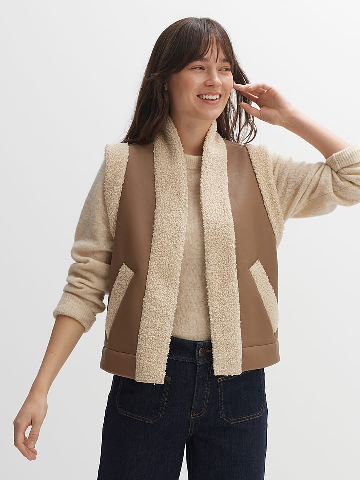 OPUS Kamizelka "Wareni" w kolorze jasnobrązowym rozmiar: 40