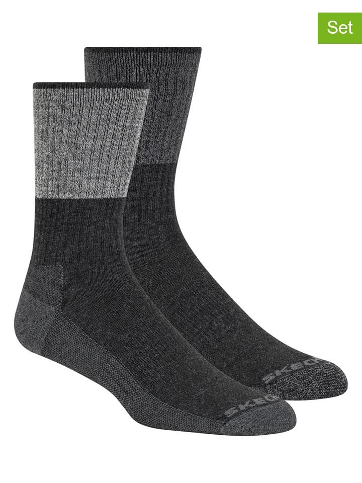 Skechers Skarpety (4 pary) w kolorze szaro-antracytowym rozmiar: 40,5-46