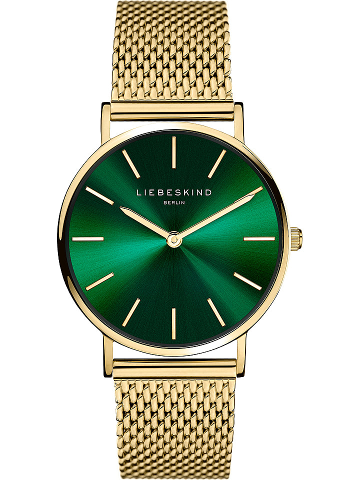Liebeskind Zegarek kwarcowy w kolorze złoto-zielonym rozmiar: onesize
