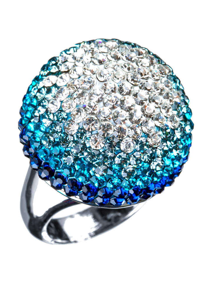 MENTHE À L'O Pierścionek z kryształami rozmiar: 52