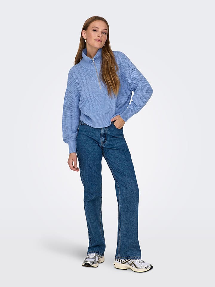 ONLY Sweter w kolorze błękitnym rozmiar: M