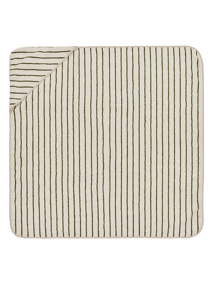 OYOY mini Ręcznik "Raita" w kolorze beżowym z kapturem - 100 x 100 cm rozmiar: onesize