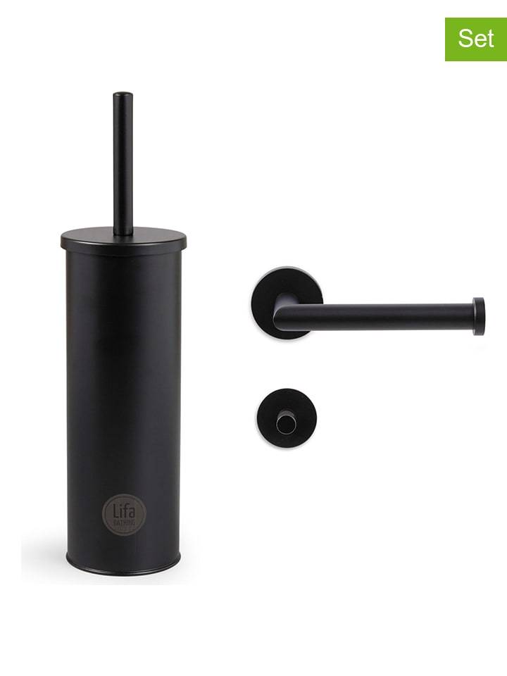 Lifa Living 3-częściowy zestaw "Luxe" w kolorze czarnym rozmiar: onesize