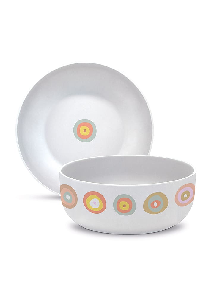 ppd Miska "Bubbles" w kolorze białym ze wzorem - Ø 16 cm rozmiar: onesize