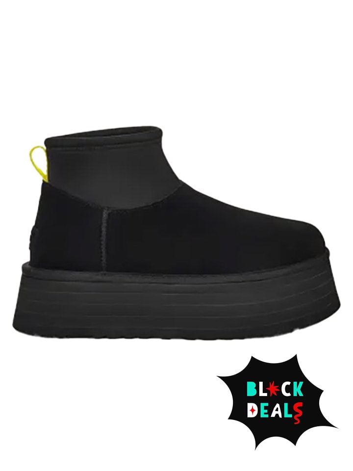 UGG Skórzane botki "Classic Mini Dipper" w kolorze czarnym rozmiar: 38