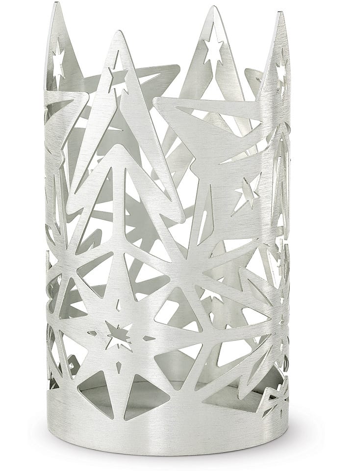 Rosendahl Świecznik w kolorze srebrnym - wys. 13,5 cm rozmiar: onesize