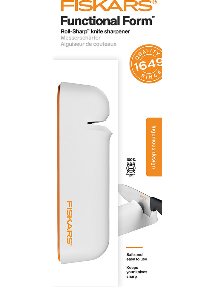 Fiskars Ostrzałka "Funtional Form" w kolorze białym do noży - szer. 16 cm rozmiar: onesize