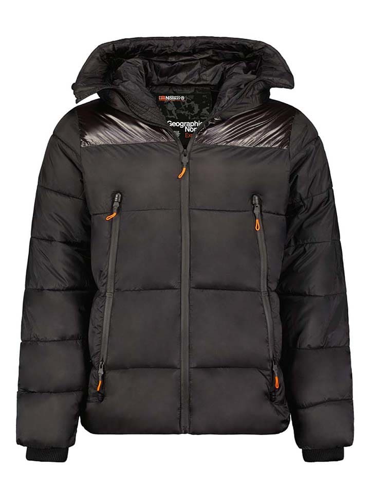 Geographical Norway Kurtka pikowana "Bayou" w kolorze czarnym rozmiar: 176