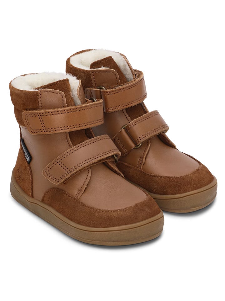 Bundgaard Skórzane botki "Basil Strap II TEX" w kolorze jasnobrązowym rozmiar: 33