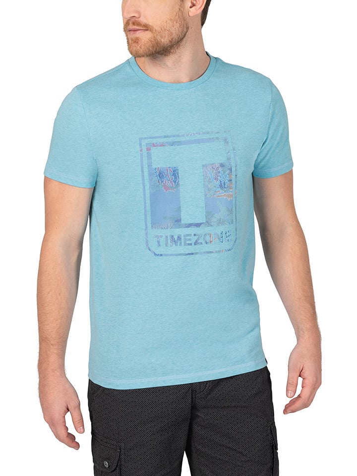 Timezone Koszulka w kolorze błękitnym rozmiar: 3XL