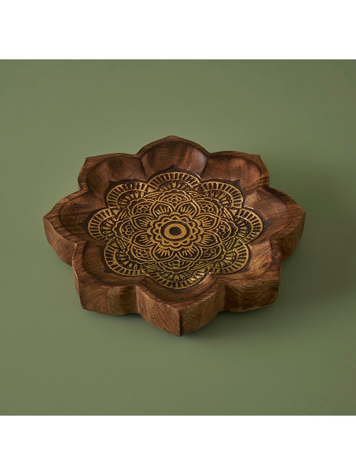 BELLA MAISON Miska dekoracyjna "Rico" w kolorze brązowym - Ø 22 cm rozmiar: onesize