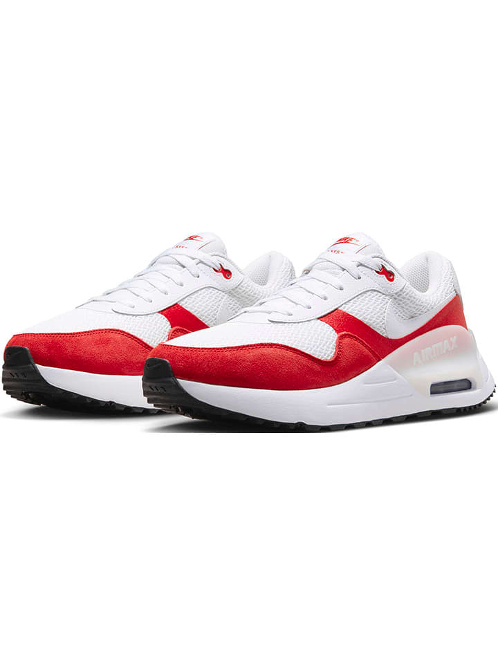 Nike Sportswear Sneakersy "Air Max System" w kolorze biało-czerwonym rozmiar: 43