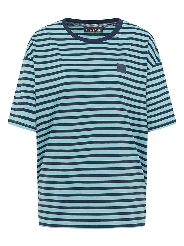 ELBSAND Koszulka "Kia" w kolorze granatowo-błękitnym rozmiar: XS