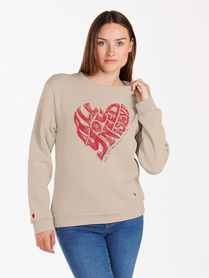 KEY LARGO Bluza "Need" w kolorze beżowym rozmiar: L