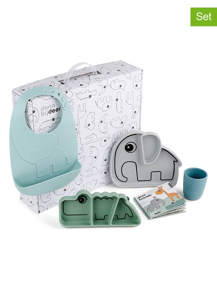 done by deer 4-częściowy zestaw "Stick&Stay" w różnych kolorach do nauki jedzenia rozmiar: onesize