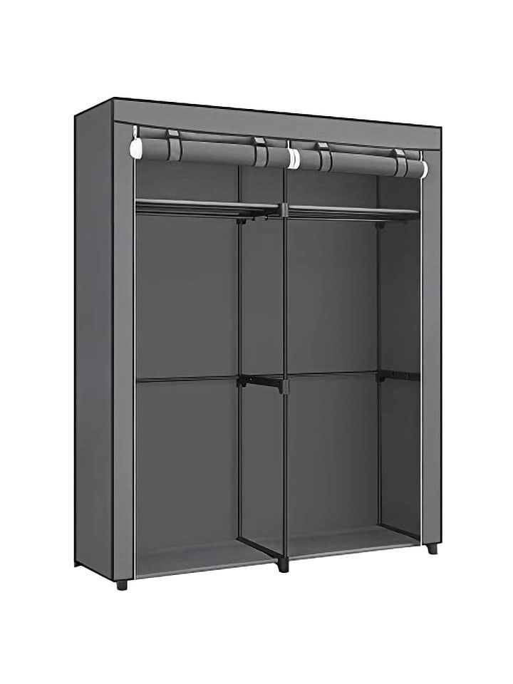 SONGMICS Szafa w kolorze szarym - 140 x 174 x 43 cm rozmiar: onesize