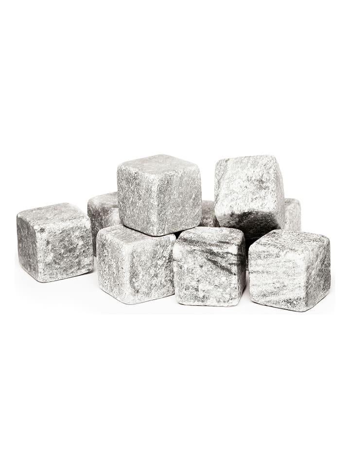 Sagaform Kamienie w kolorze szarym do whiskey - 2 x 2 cm rozmiar: onesize