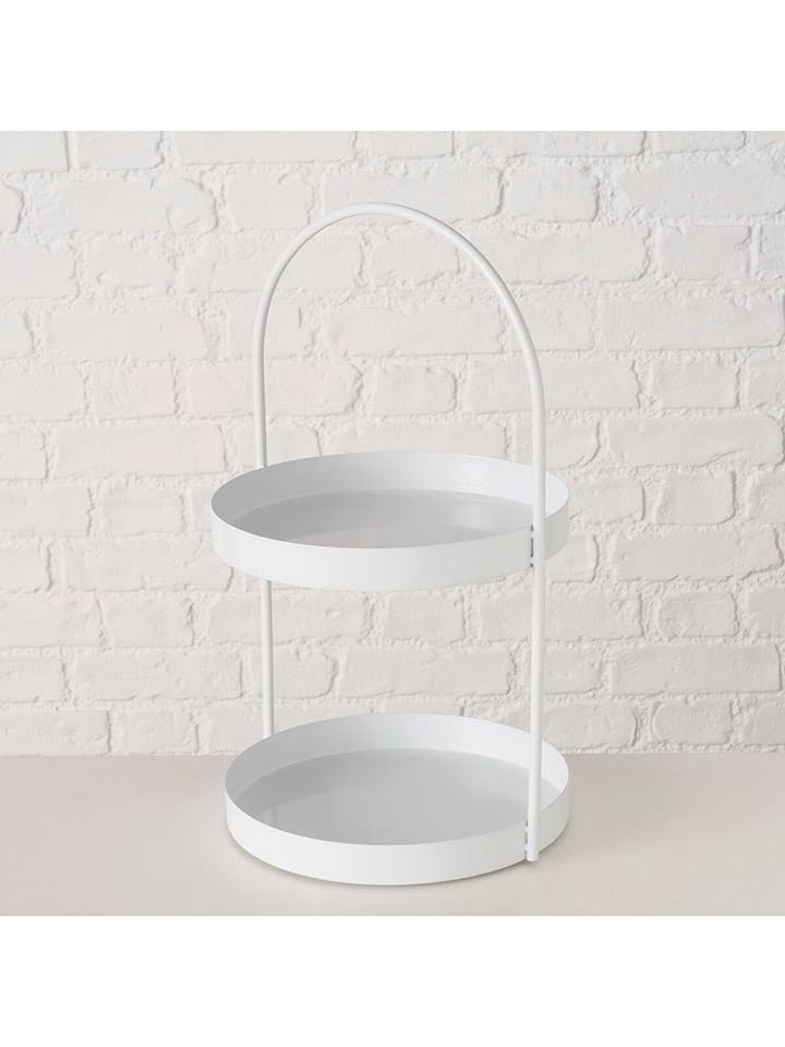 Boltze Etażerka "Joko" w kolorze białym - wys. 44,5 cm rozmiar: onesize