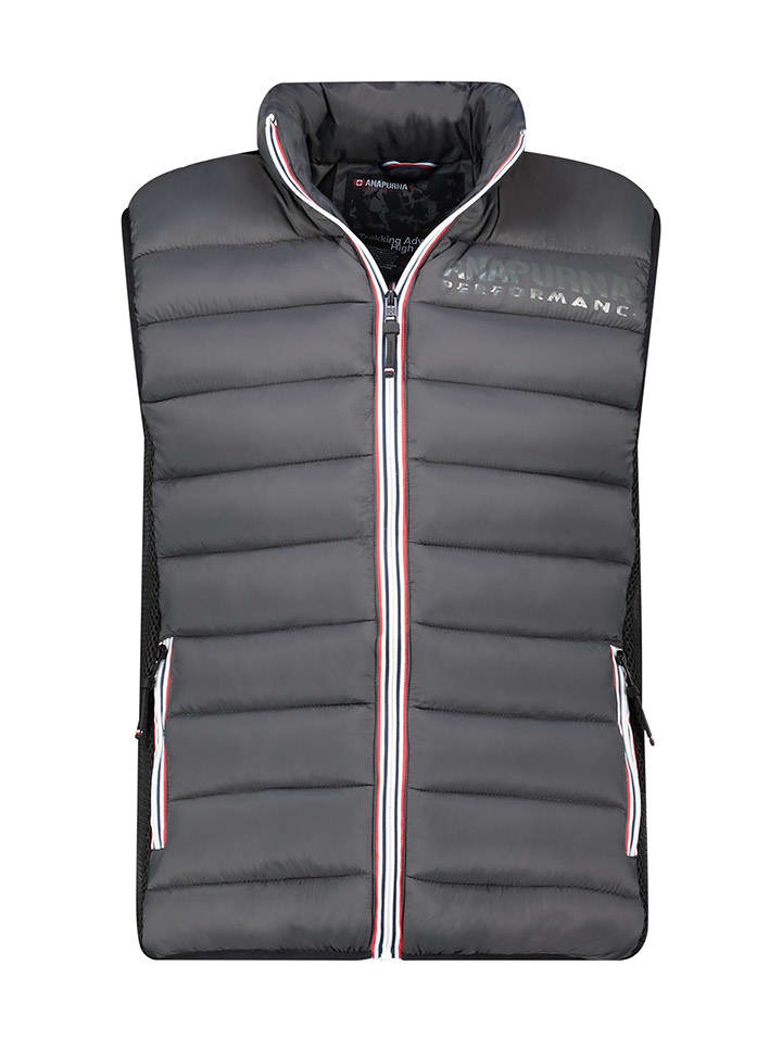 ANAPURNA Kamizelka pikowana "Vikashana" w kolorze antracytowo-czarnym rozmiar: XL