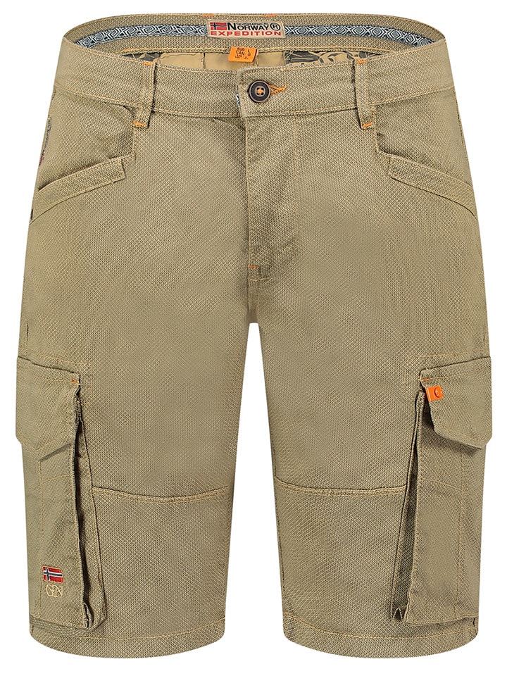 Geographical Norway Bermudy "Patrimoine" w kolorze beżowym rozmiar: S