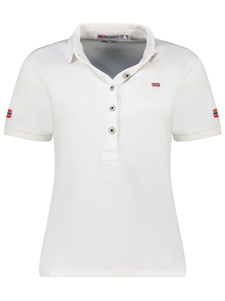 Geographical Norway Koszulka polo "Kars" w kolorze białym rozmiar: XXL