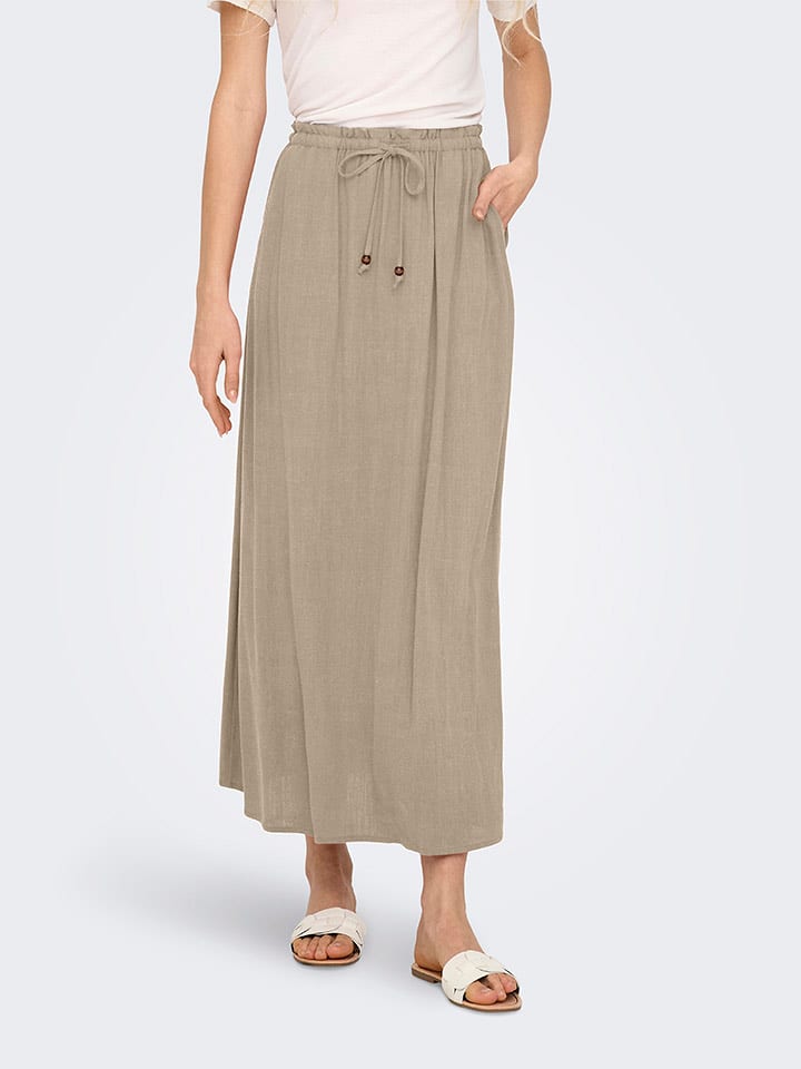 ONLY Spódnica w kolorze szarobrązowym rozmiar: S