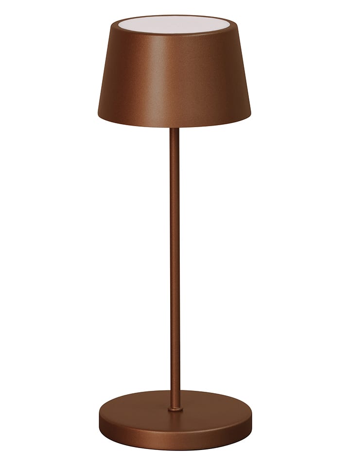 FH Lighting Lampa stołowa LED "Asena" w kolorze jasnobrązowym - wys. 30 x Ø 11 cm rozmiar: onesize