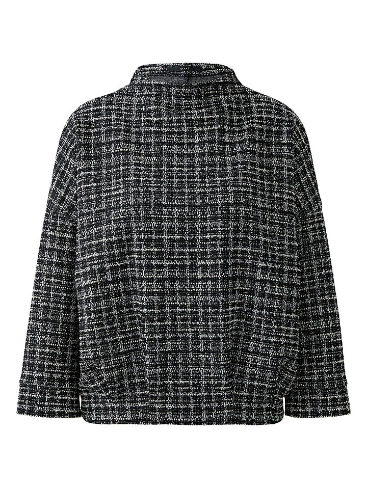 Oui Bluza w kolorze czarno-kremowym rozmiar: 42