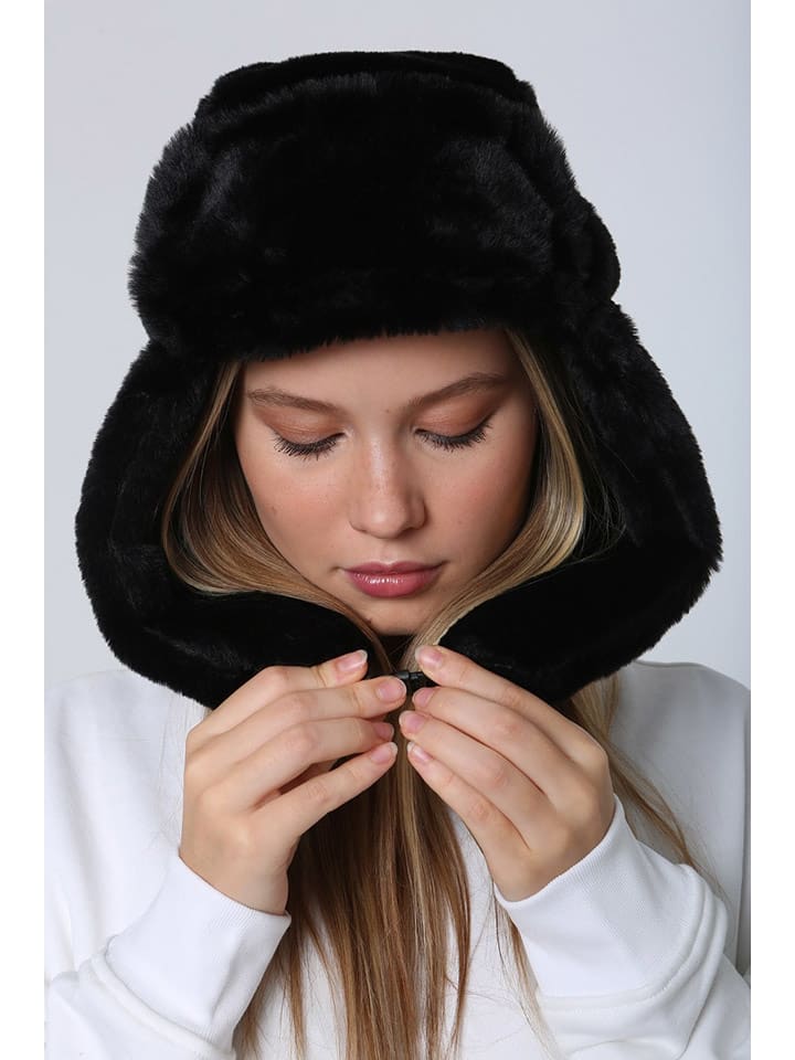 Lucky Bees Czapka w kolorze czarnym rozmiar: onesize